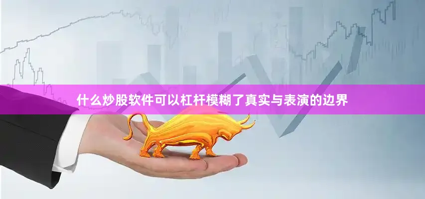 什么炒股软件可以杠杆模糊了真实与表演的边界